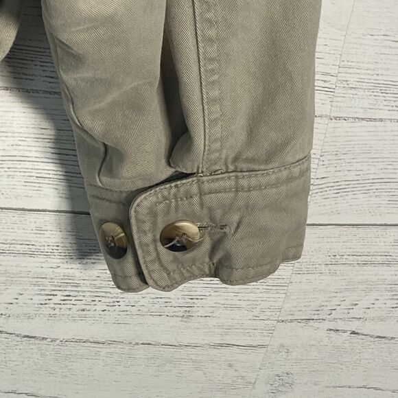 Roundtree & Yorke Khaki Zip Bomber Jacket Flannel Lined Men’s Large - Picture 6 of 6